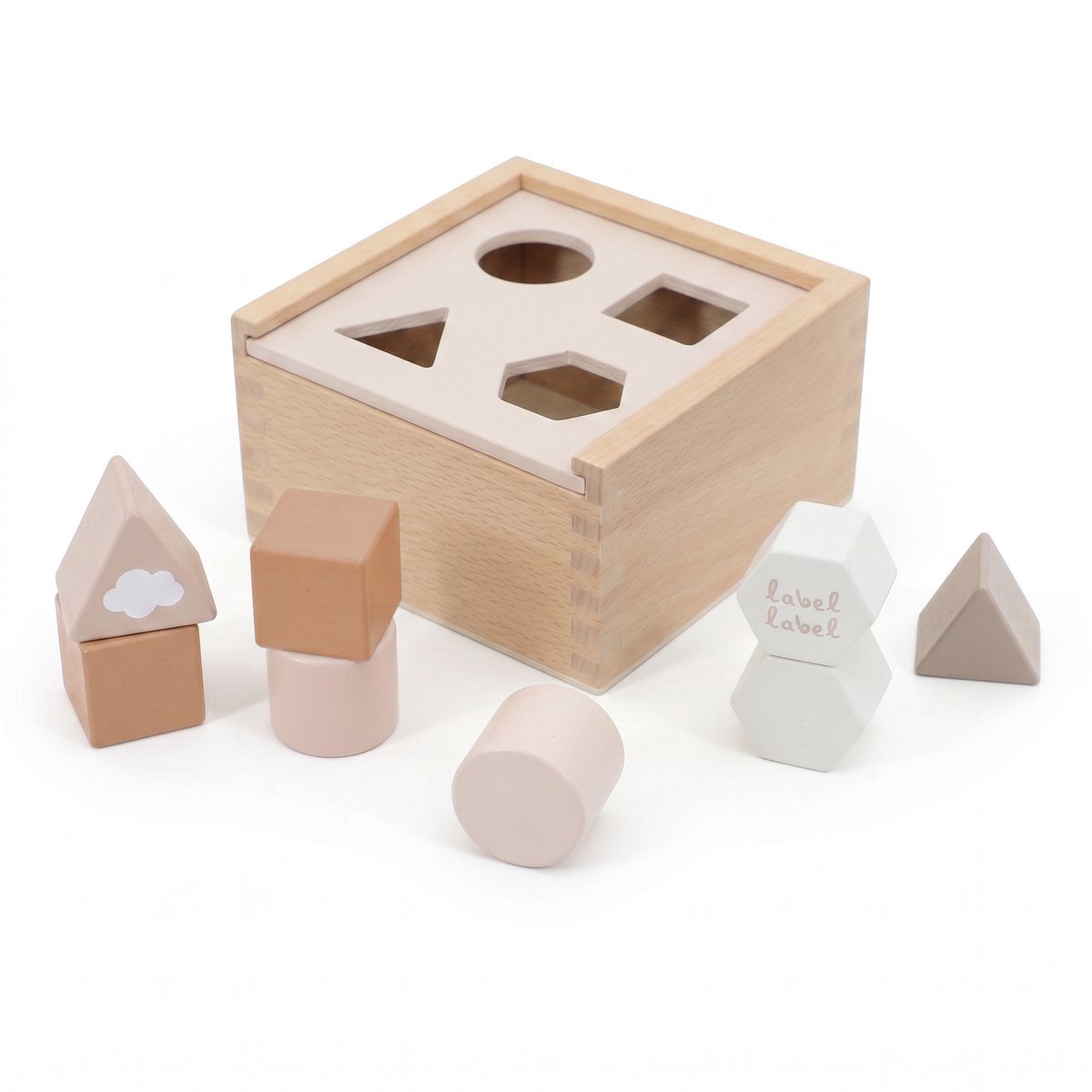 Label Label - Shape Sorting Box - Nougat