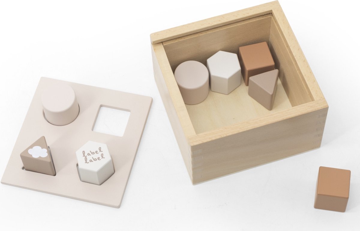 Label Label - Shape Sorting Box - Nougat - Afbeelding 6