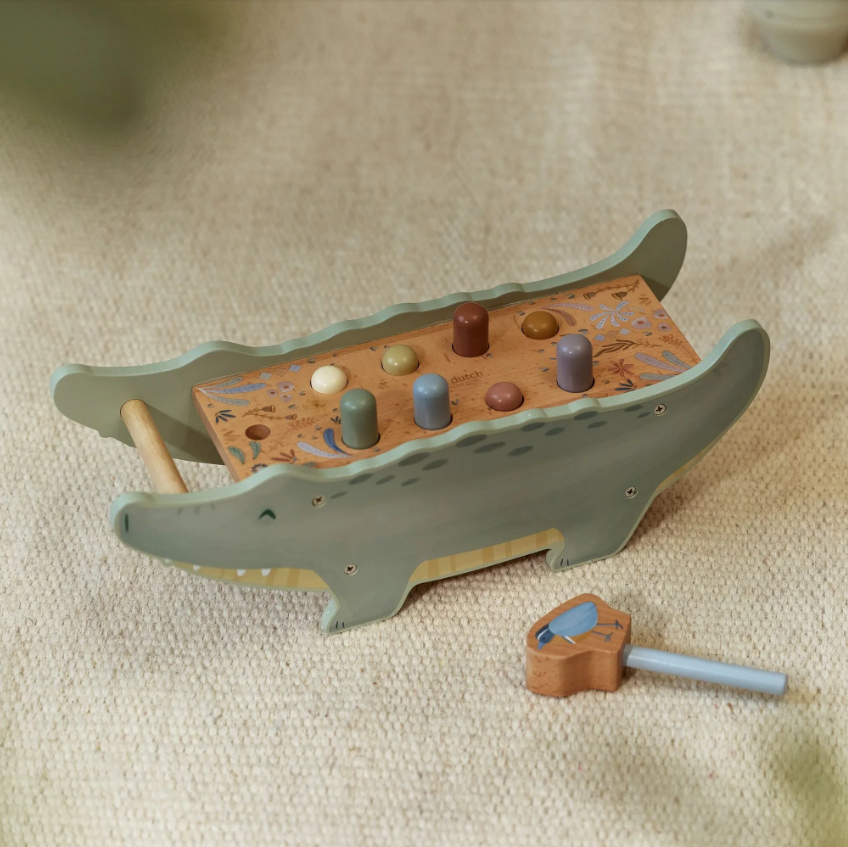 Little Dutch Houten Krokodil Hamerbank - Afbeelding 8