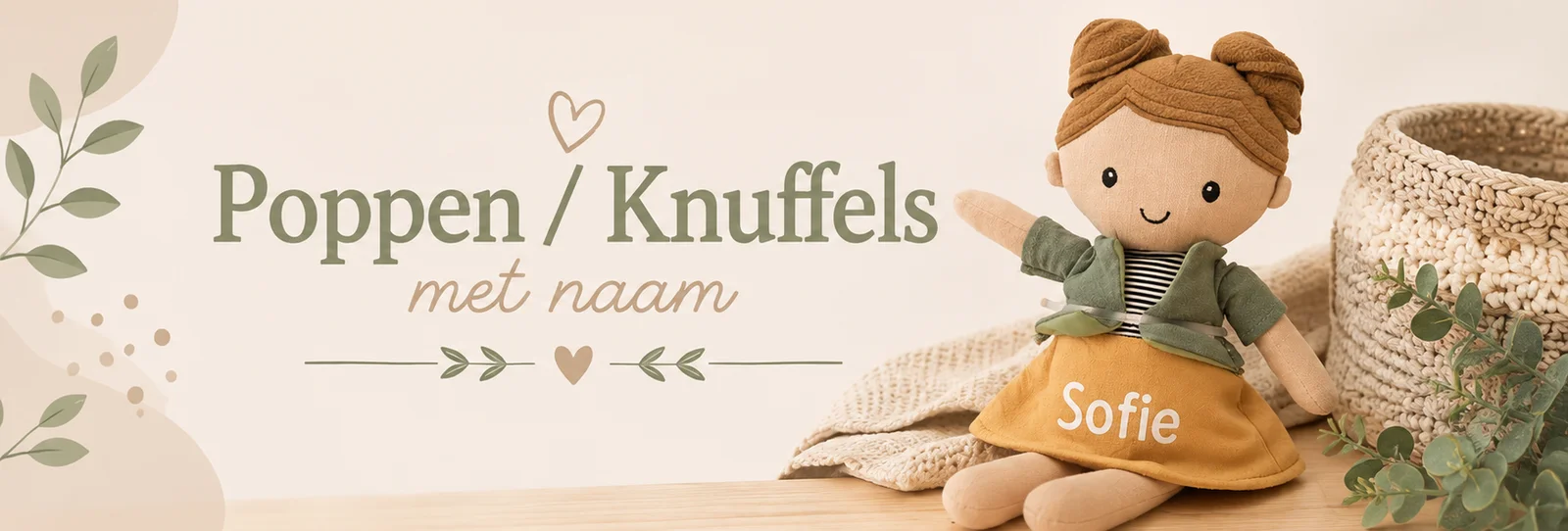 Poppen knuffels met naam
