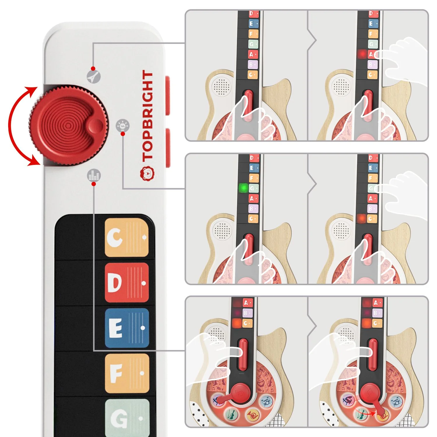 Topbright - Music Activity Guitar - Afbeelding 8