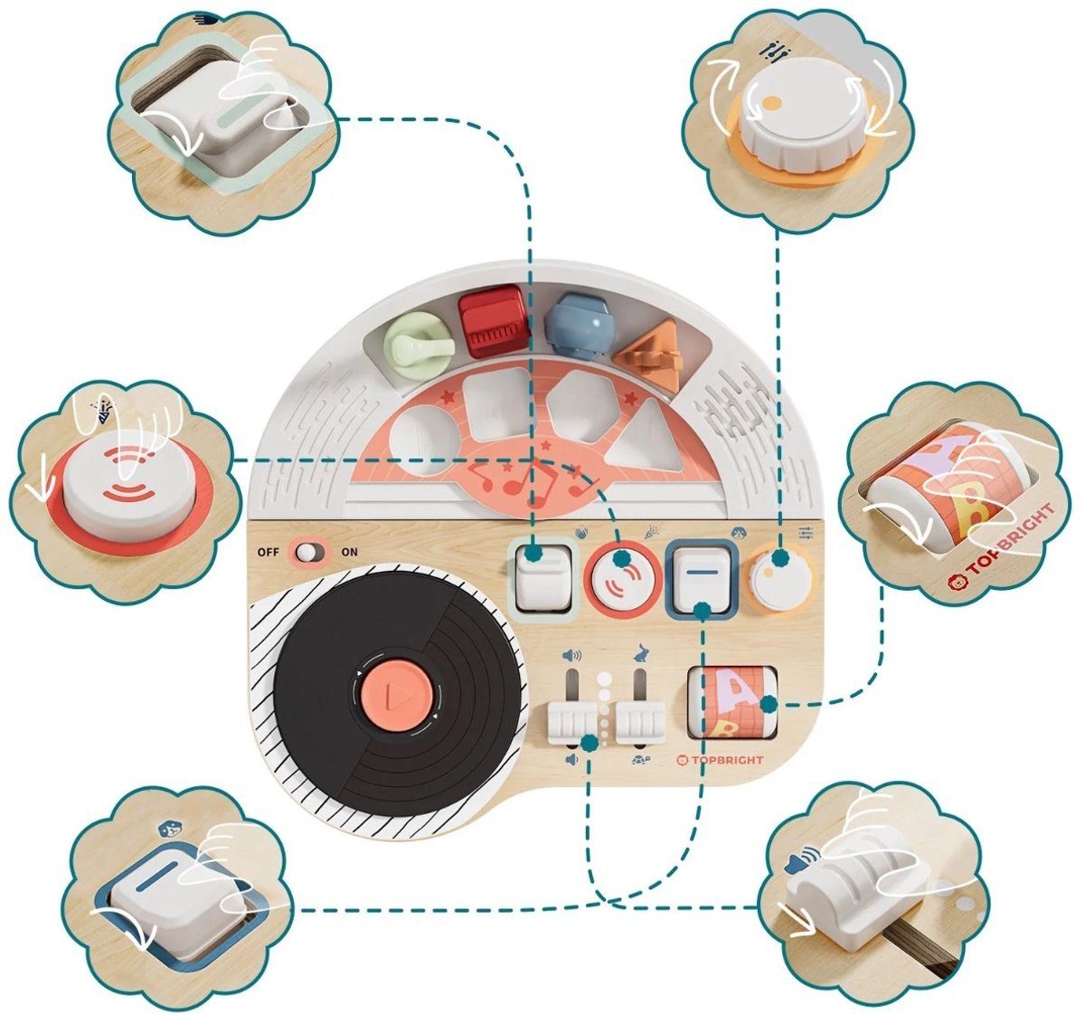 Topbright - Music Busy Board - Afbeelding 9