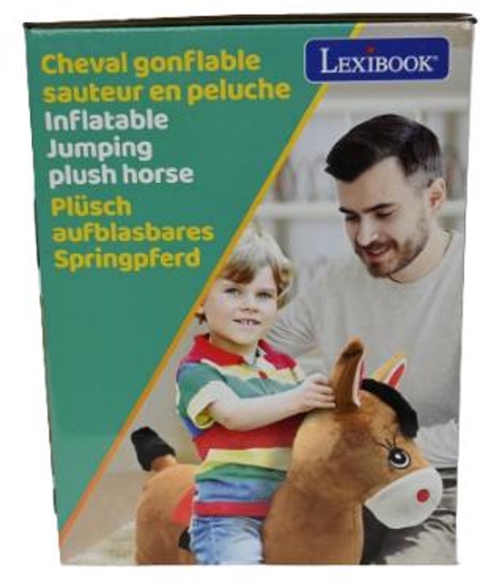 Opblaasbare Springpony met pluche pak - Afbeelding 12