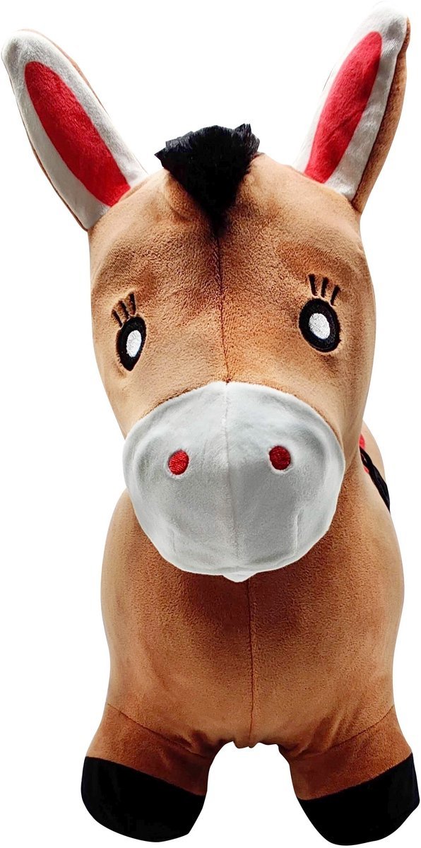 Opblaasbare Springpony met pluche pak - Afbeelding 6